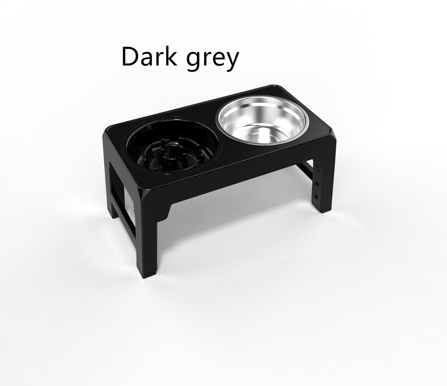 Raised dog bowl stand adjustable height for comfortable feeding