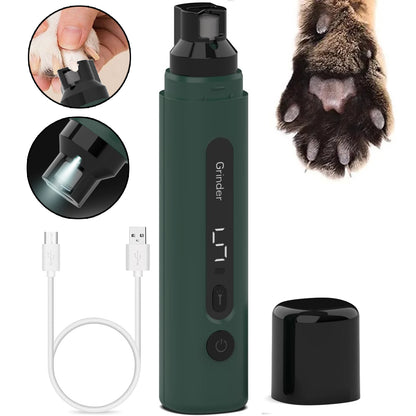 Low vibration electric nail grinder for dog grooming
