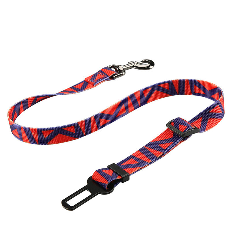 Vibrant Pet Car Seat Belt - Adjustable Safety Clip