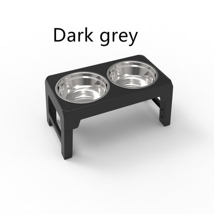 Elevated dog feeder bowl stand for food or water