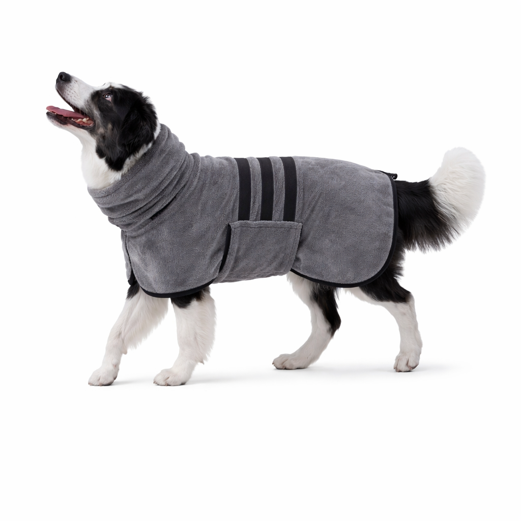 Dog Bathrobe & Towel - Quick Dry, Ultra Absorbent