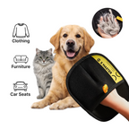 Pet hair removal tool works on clothes, furniture & car seats